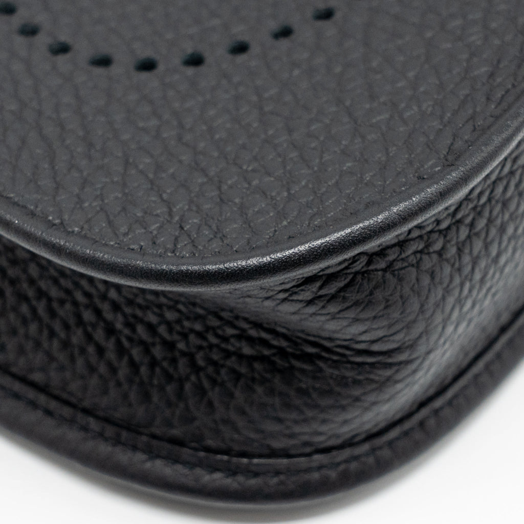 HERMES MINI EVELYNE CLEMENCE BLACK GHW