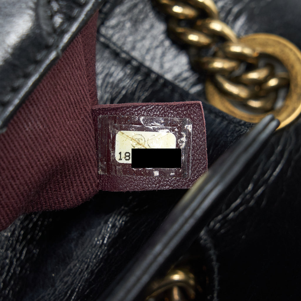 CHANEL PERFECT EDGE FLAP BAG WITH CALFSKIN RUTHENIUM GHW