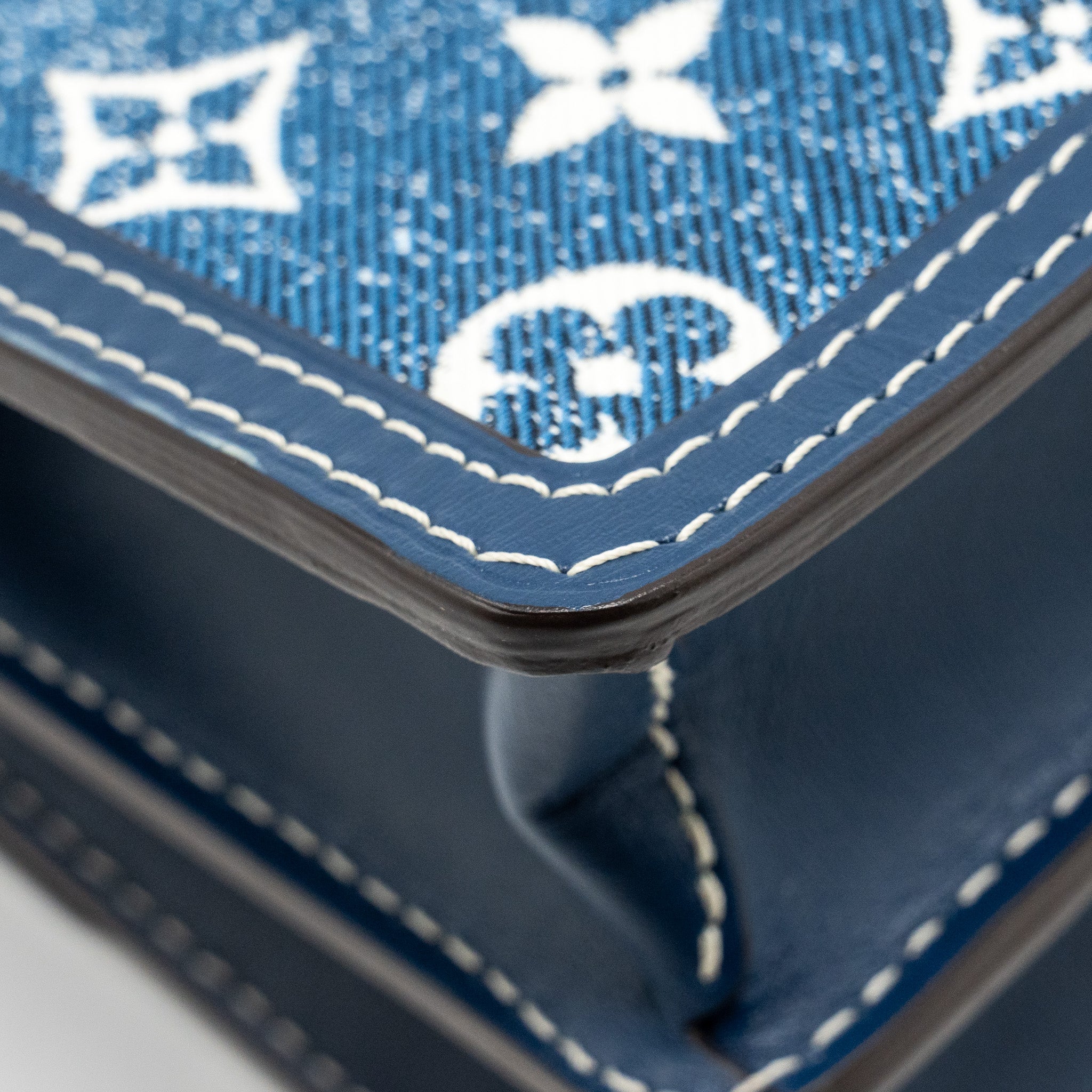 LOUIS VUITTON MINI DAUPHINE DENIM BLUE GHW