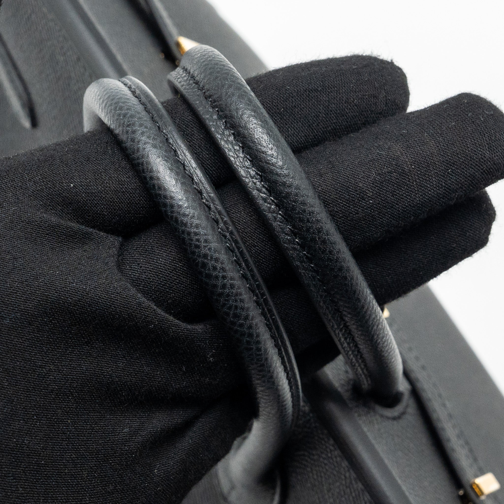 HERMES BIRKIN 25 SELLIER EPSOM BLACK GHW