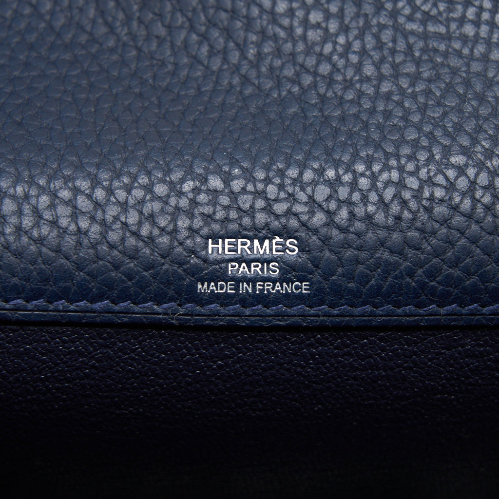 HERMES KELLY DEPECHES 25 TOGO BLUE NUIT SHW