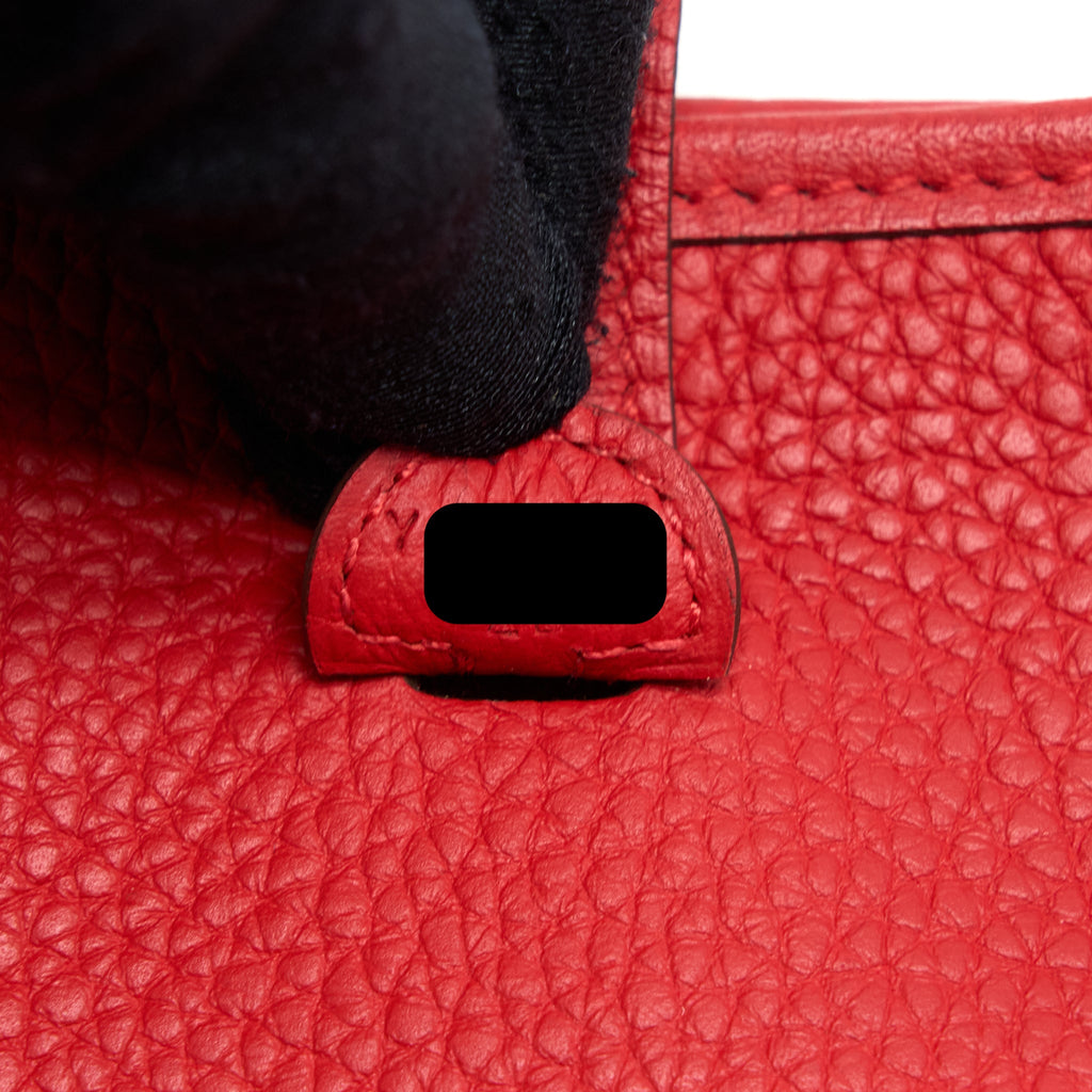 HERMES MINI EVELYNE CLEMENCE ROUGE DE COEUR GHW