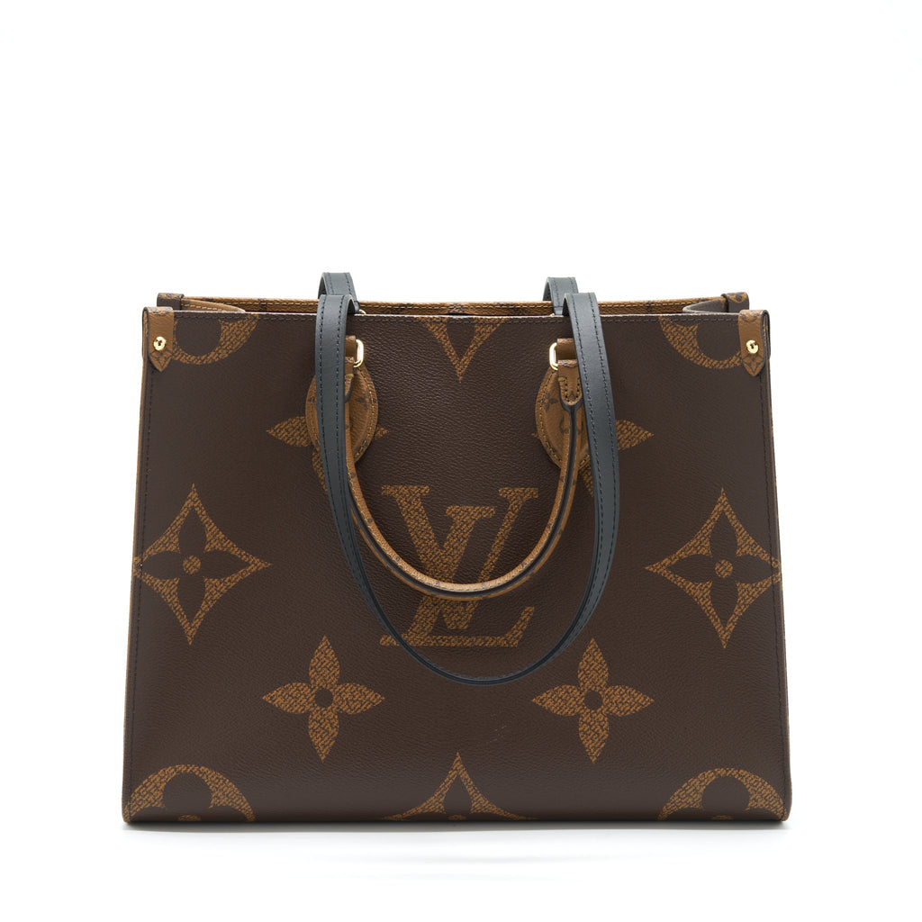 LOUIS VUITTON ON THE GO MM MONOGRAM REVERSE CANVAS GHW