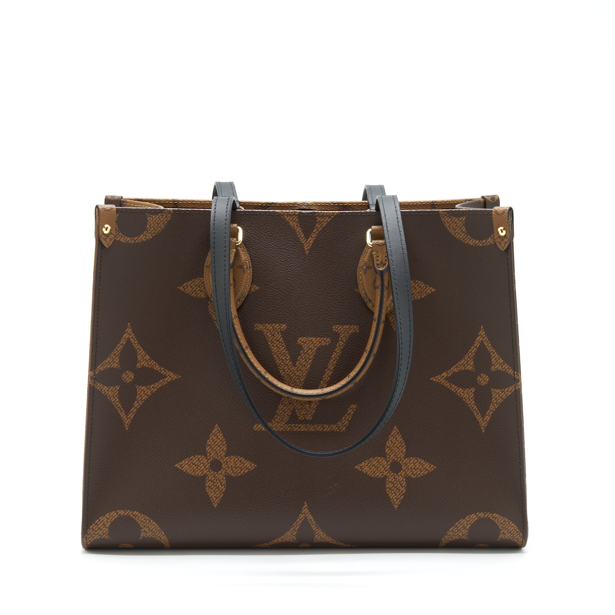 LOUIS VUITTON ON THE GO MM MONOGRAM REVERSE CANVAS GHW