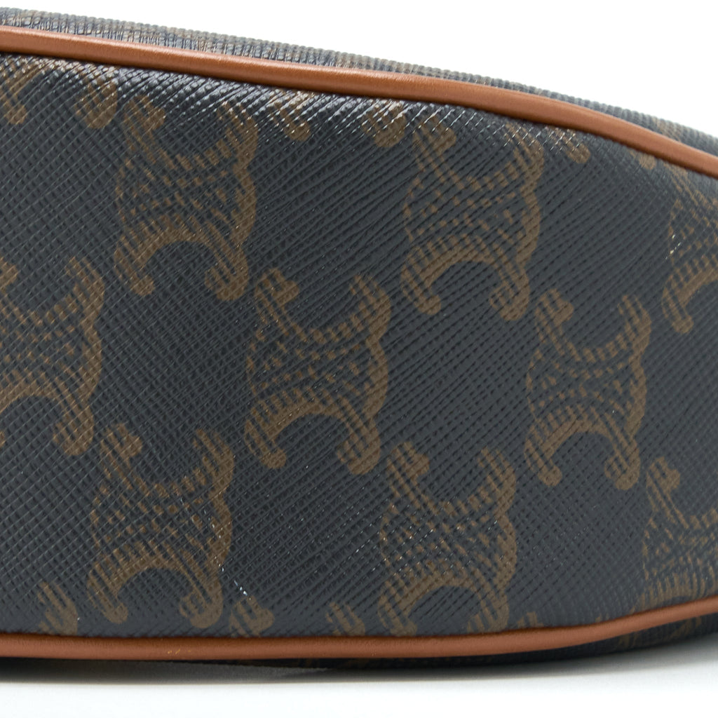 CELINE AVA BAG IN TRIOMPHE CANVAS/CALFSKIN TAN GHW