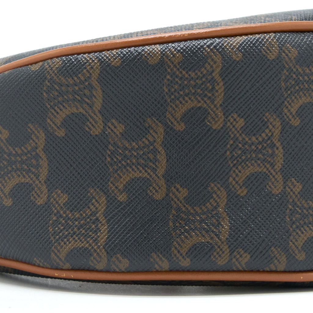 CELINE AVA BAG IN TRIOMPHE CANVAS/CALFSKIN TAN GHW
