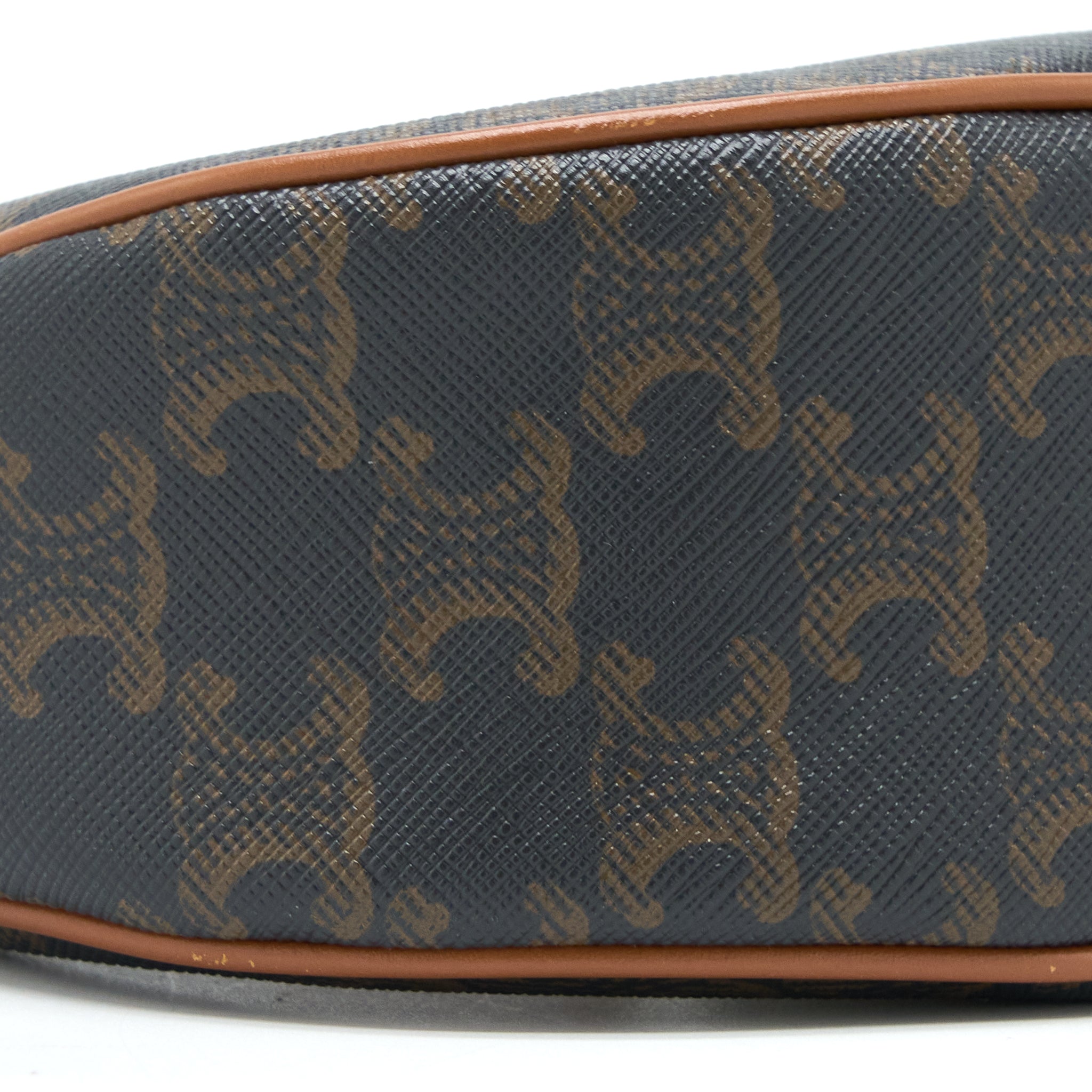 CELINE AVA BAG IN TRIOMPHE CANVAS/CALFSKIN TAN GHW