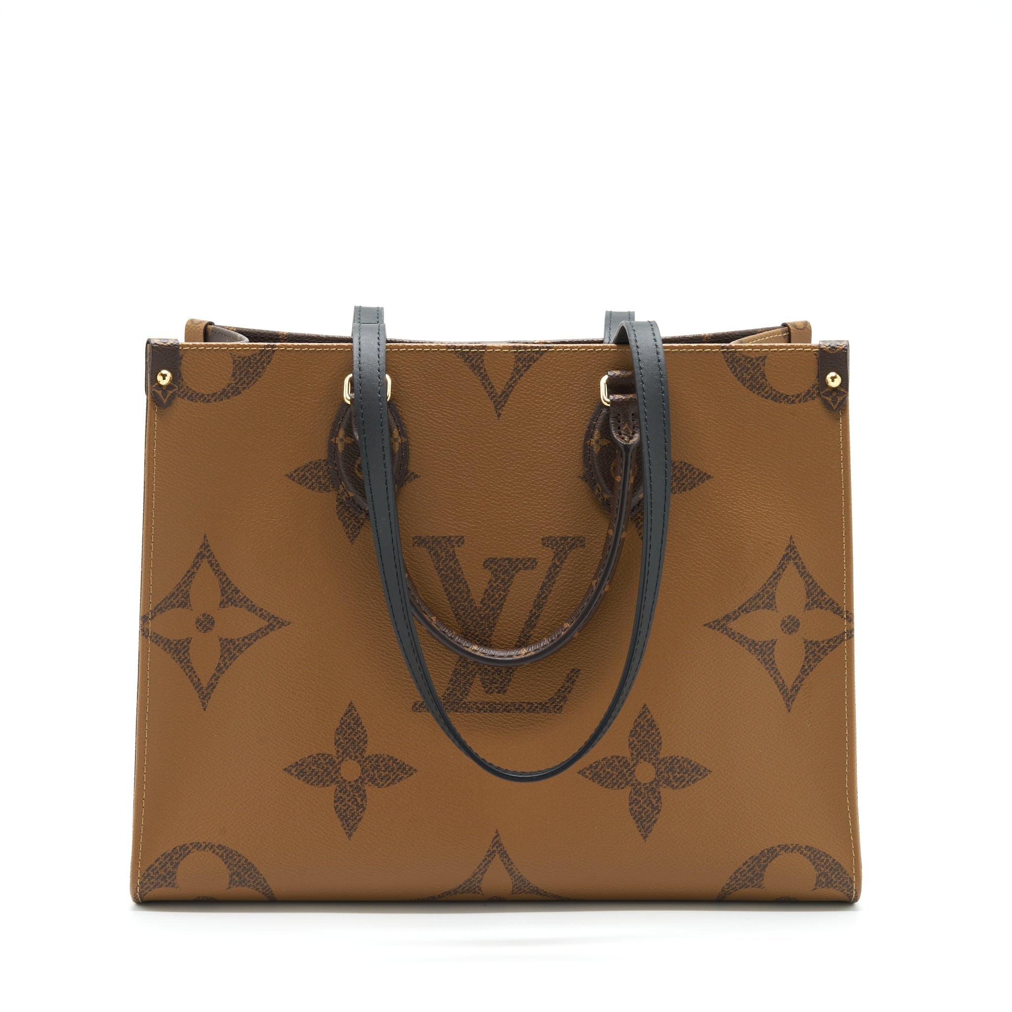 LOUIS VUITTON ON THE GO MM MONOGRAM REVERSE CANVAS GHW
