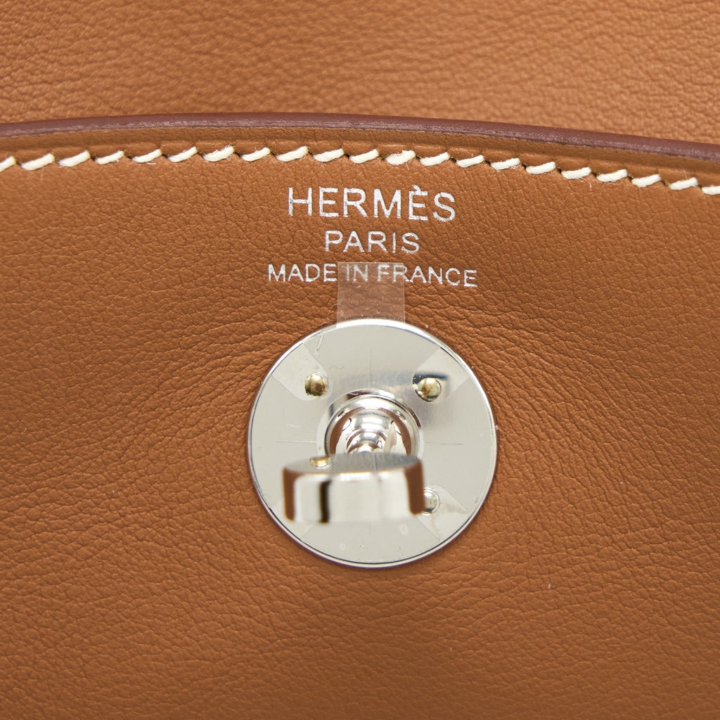HERMES MINI LINDY SWIFT GOLD/AMBER YELLOW SHW