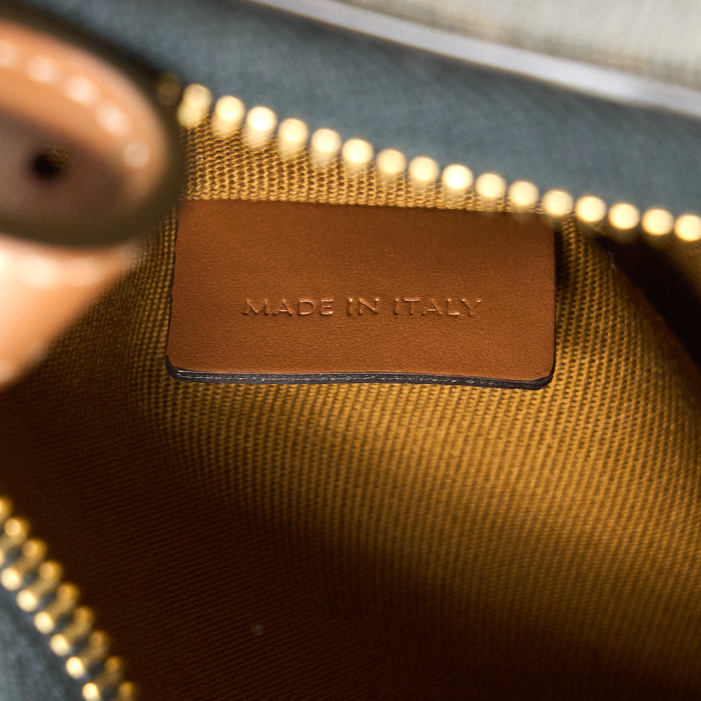 CELINE AVA BAG IN TRIOMPHE CANVAS/CALFSKIN TAN GHW