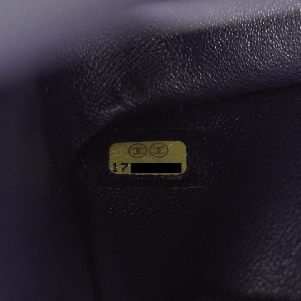 CHANEL REISSUE 226 IN DARK PURPLE WITH SILVER RUTHENIUM HARDWARE