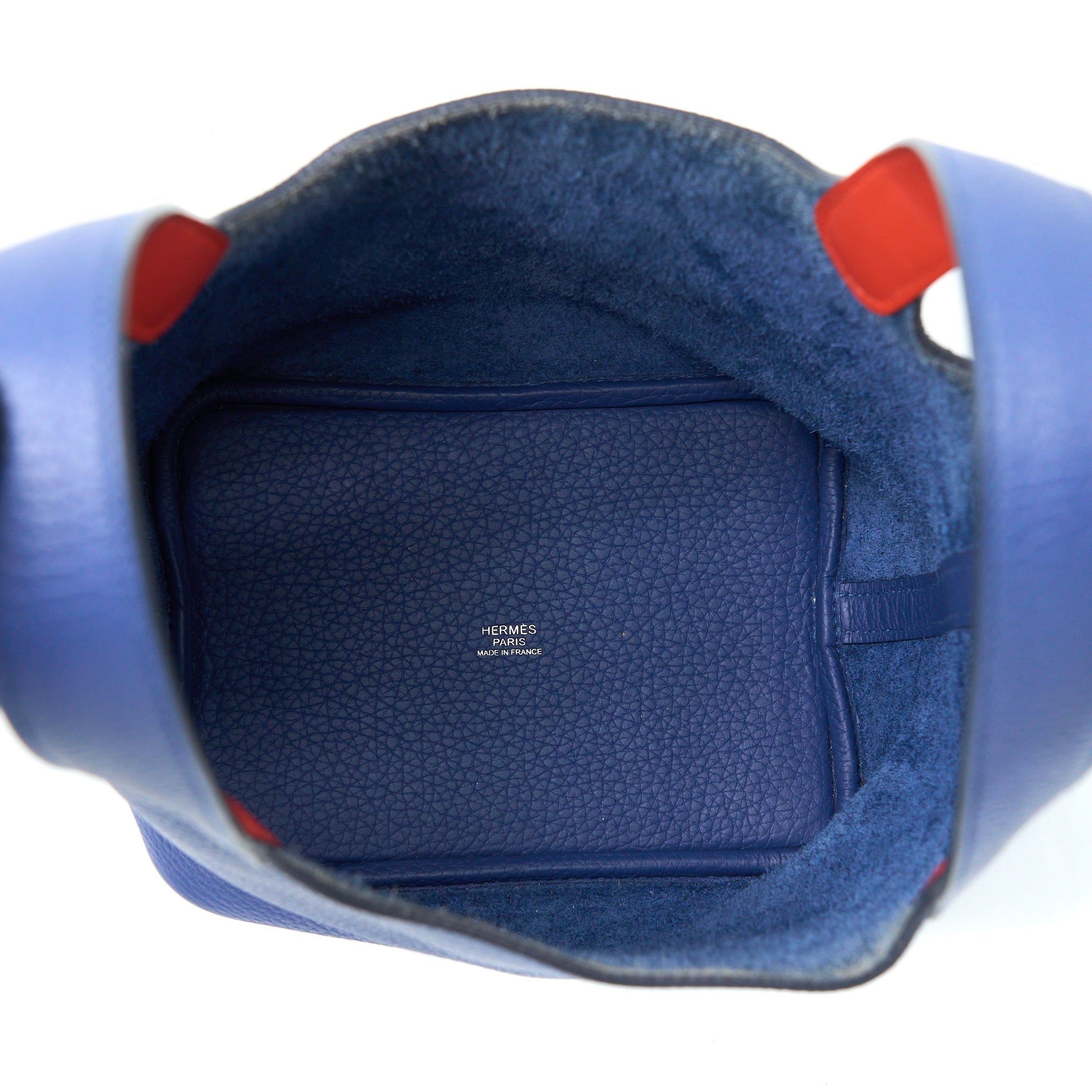 HERMES PICOTIN 18 LOCK BAG CLEMENCE BLEU BRIGHTON/CAPUCINE SHW