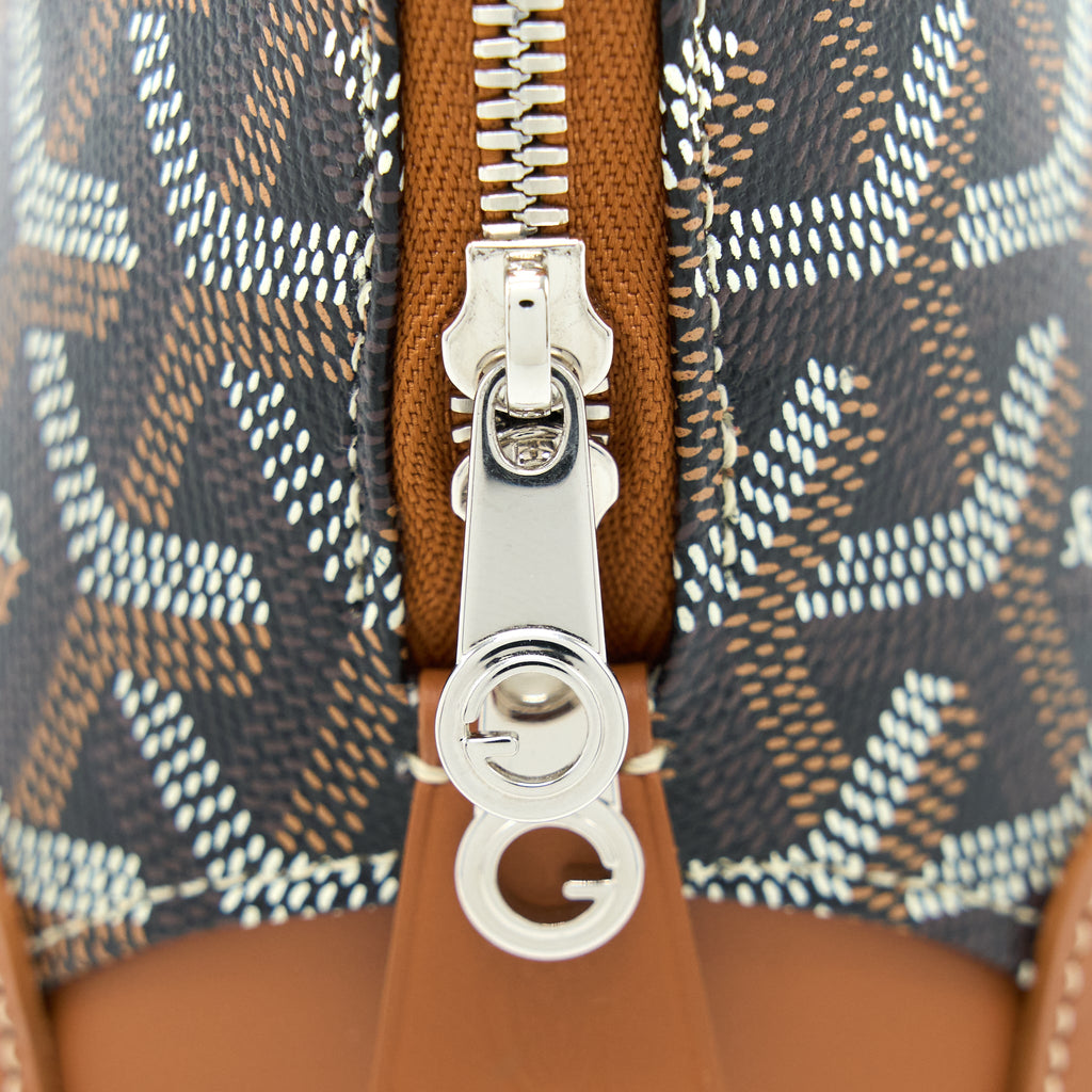 GOYARD VENDOME MINI BAG CANVAS/CALFSKIN BROWN/MULTICOLOUR SHW