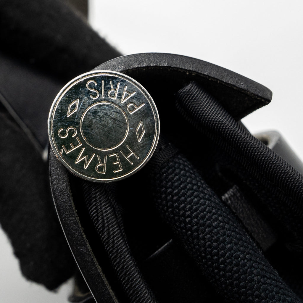 HERMES HERBAG 31 CANVAS/ HUNTER BLACK SHW