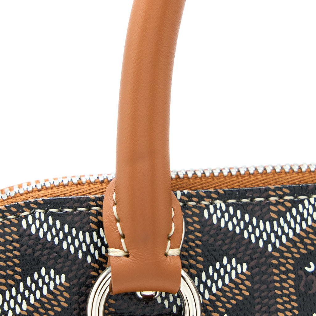 GOYARD VENDOME MINI BAG CANVAS/CALFSKIN BROWN/MULTICOLOUR SHW