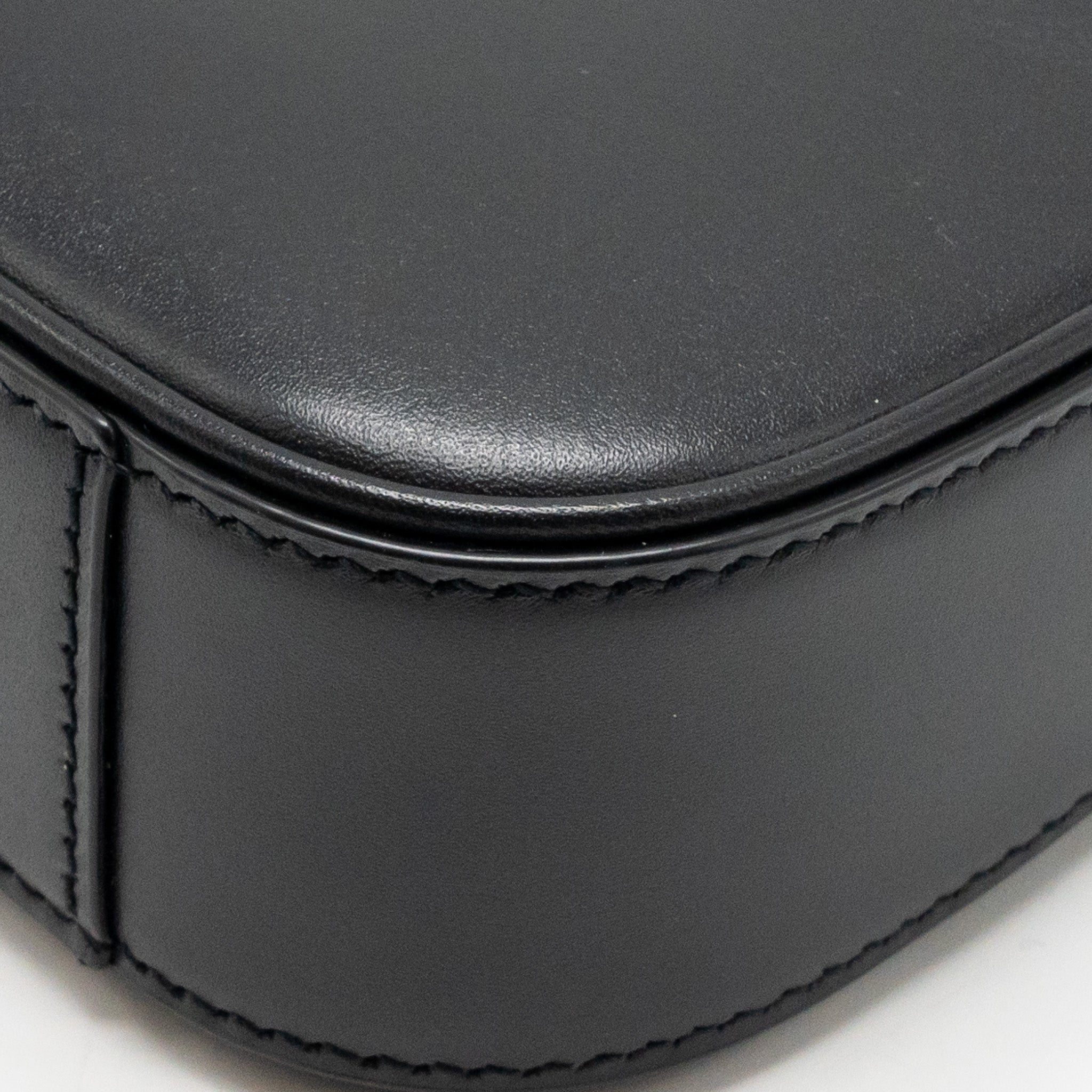 SAINT LAURENT/YSL MINI LE 5 A 7 HOBO BAG SMOOTH CALFSKIN BLACK GHW