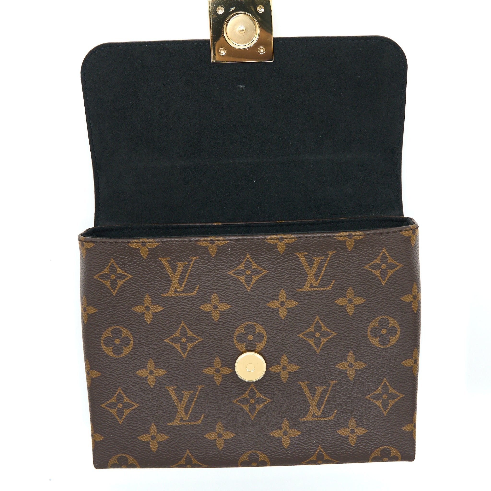 LOUIS VUITTON LOCKY BB MONOGRAM CANVAS/LEATHER BLACK GHW