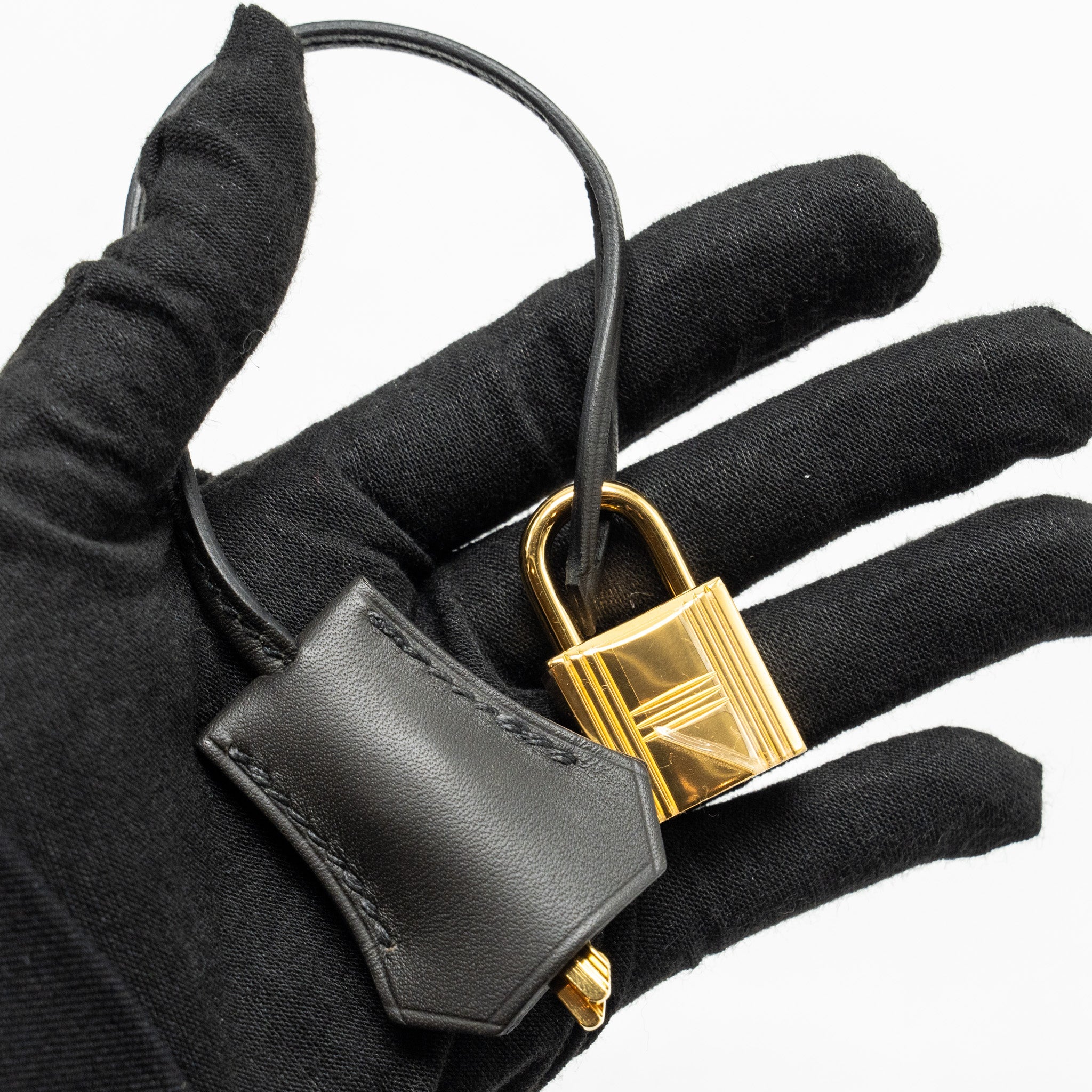 HERMES KELLY28 SOMBRERO EBENE GHW