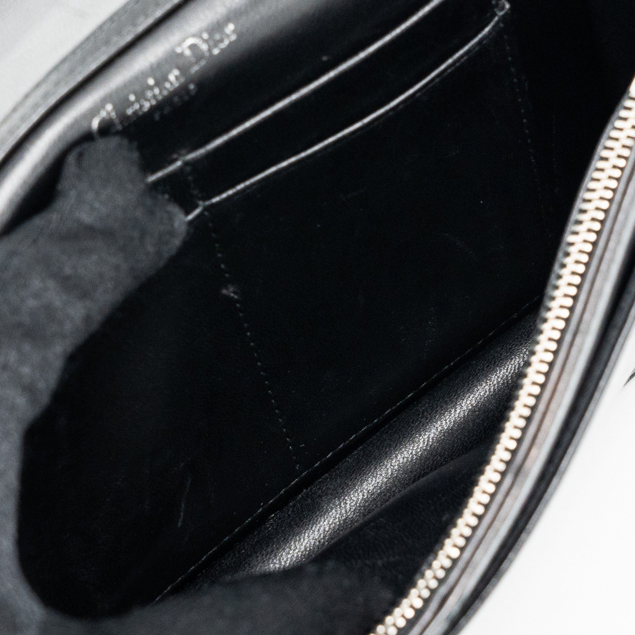 DIOR DIORAMA WALLET ON CHAIN LIMITED PRINT LAMBSKIN BLACK SHW