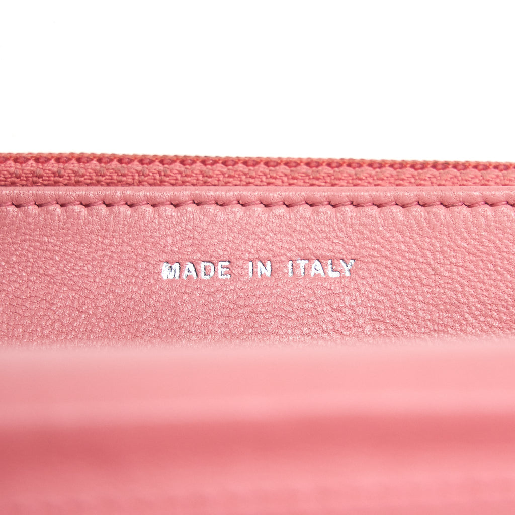 CHANEL CAMELIA WALLET ON CHAIN PINK SHW