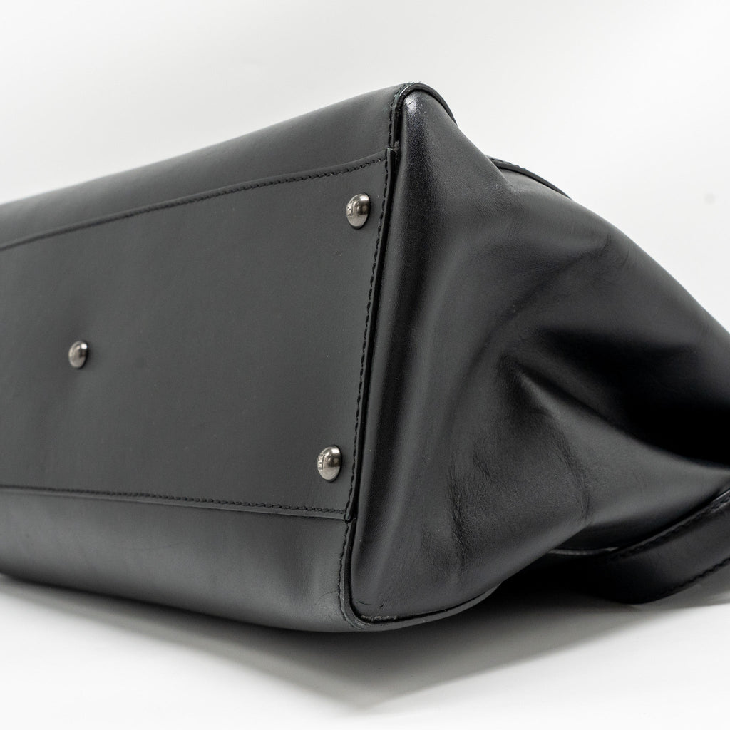 FENDI LARGE PEEKABOO BAG CALFSKIN BLACK GHW