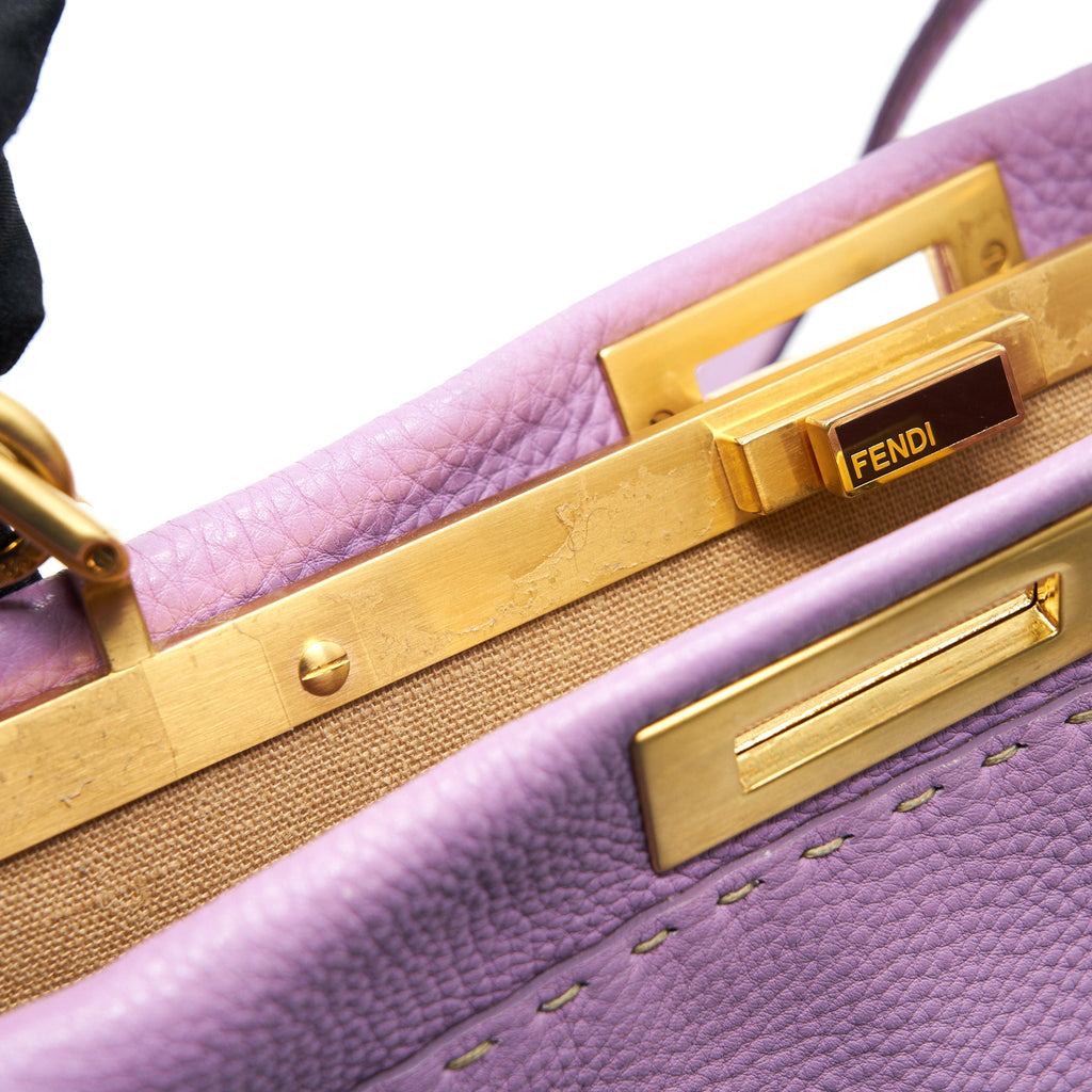 FENDI EXTRA LARGE PEEKABOO BAG PURPLE