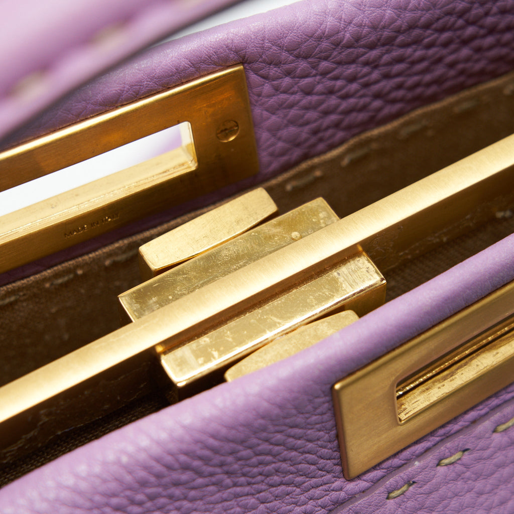 FENDI EXTRA LARGE PEEKABOO BAG PURPLE