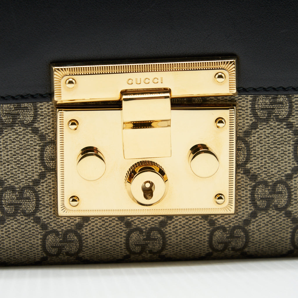 GUCCI SMALL PADLOCK M GG SHOULDER BAG