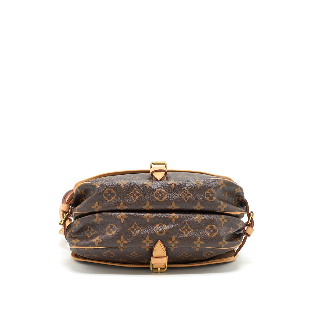 LOUIS VUITTON VINTAGE DOUBLE SIDE CROSSBODY BAG MONOGRAM CANVAS GHW
