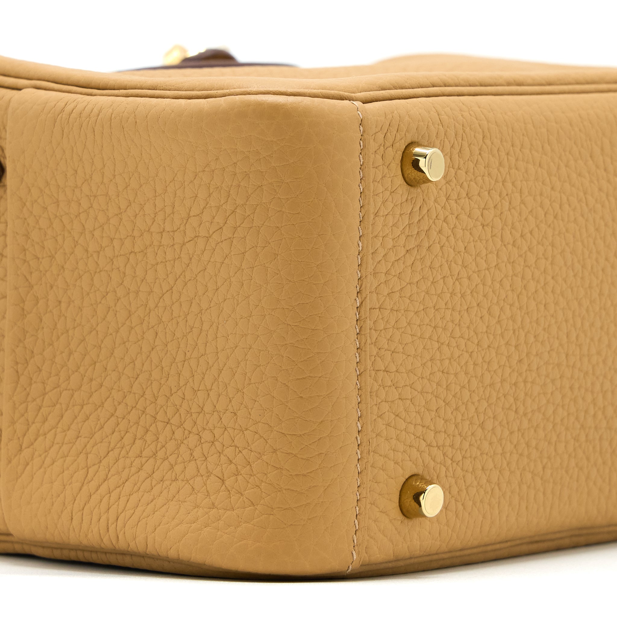 HERMES MINI LINDY CLEMENCE 4B BISCUIT GHW
