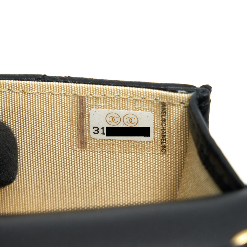 CHANEL 2021 PEARL CRUSH BELT BAG BLACK WITH GHW
