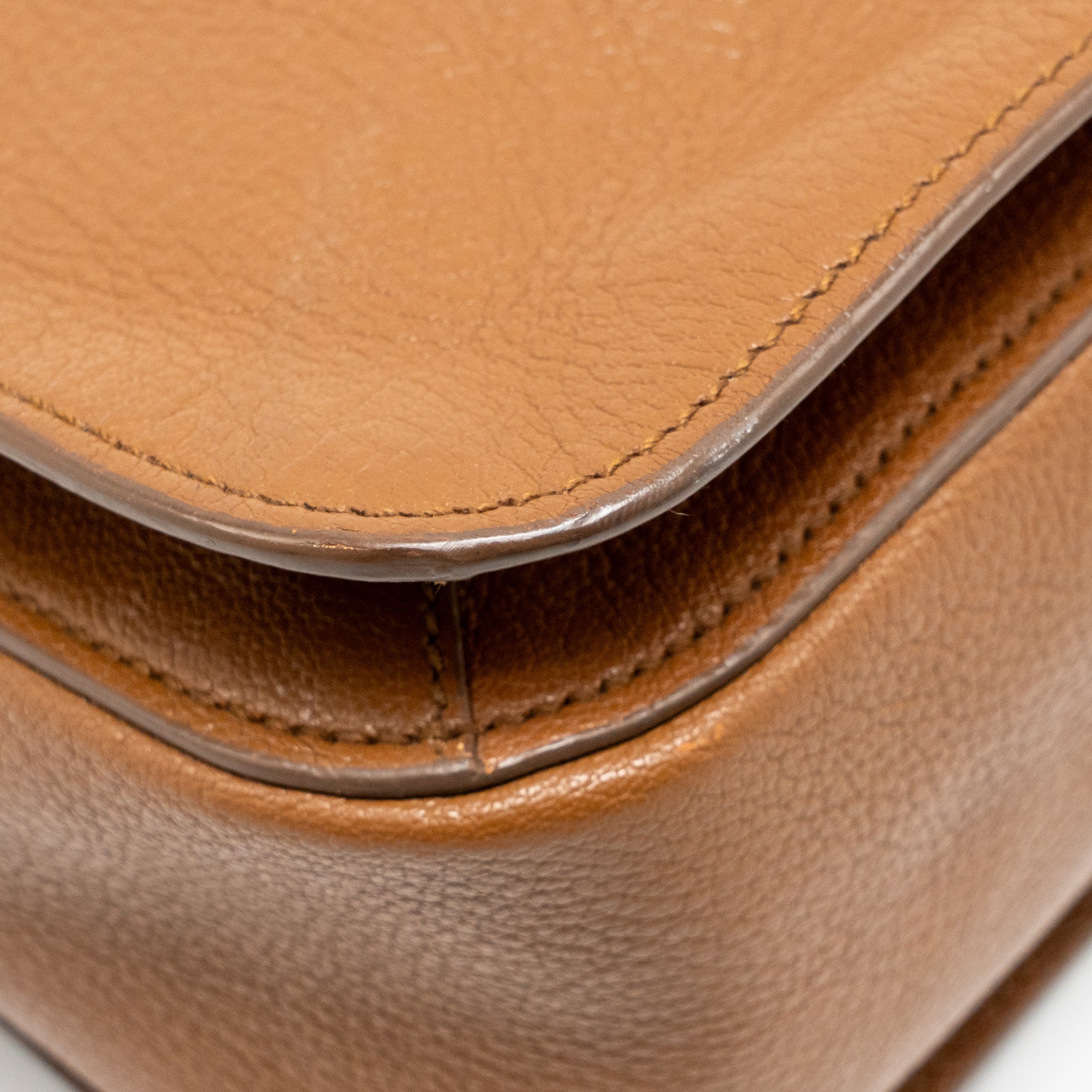 MIU MIU MADRAS TOTE BAG CALFSKIN BROWN GHW