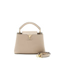 LOUIS VUITTON CAPUCINES BB TAURILLON GALET GHW