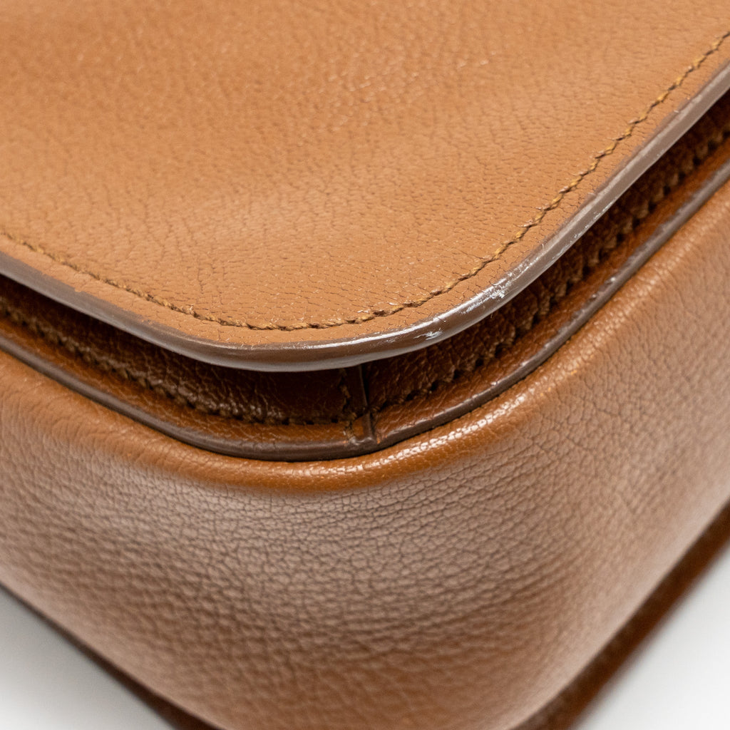 MIU MIU MADRAS TOTE BAG CALFSKIN BROWN GHW
