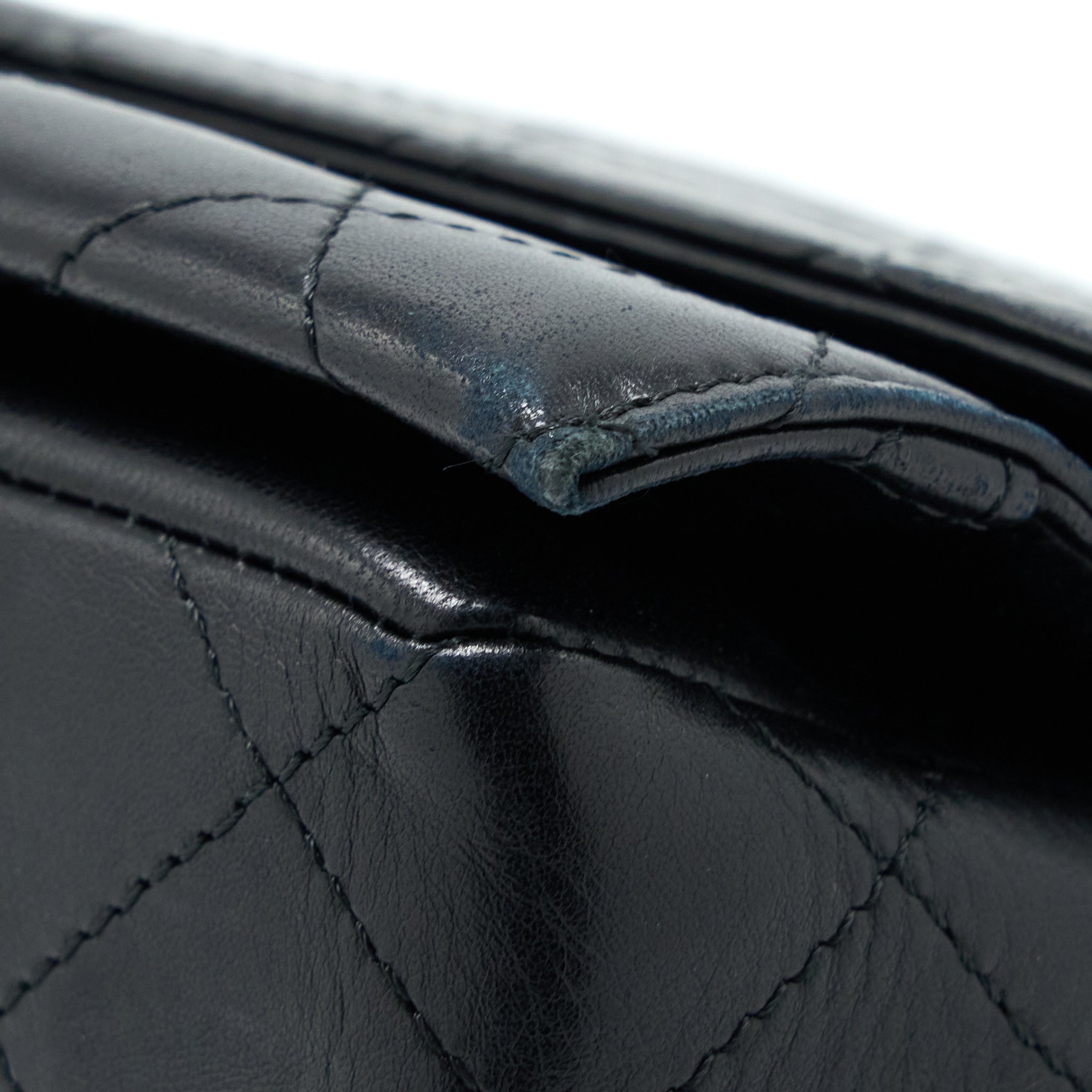 CHANEL QUILTED FLAP BAG LAMBSKIN BLACK SHW