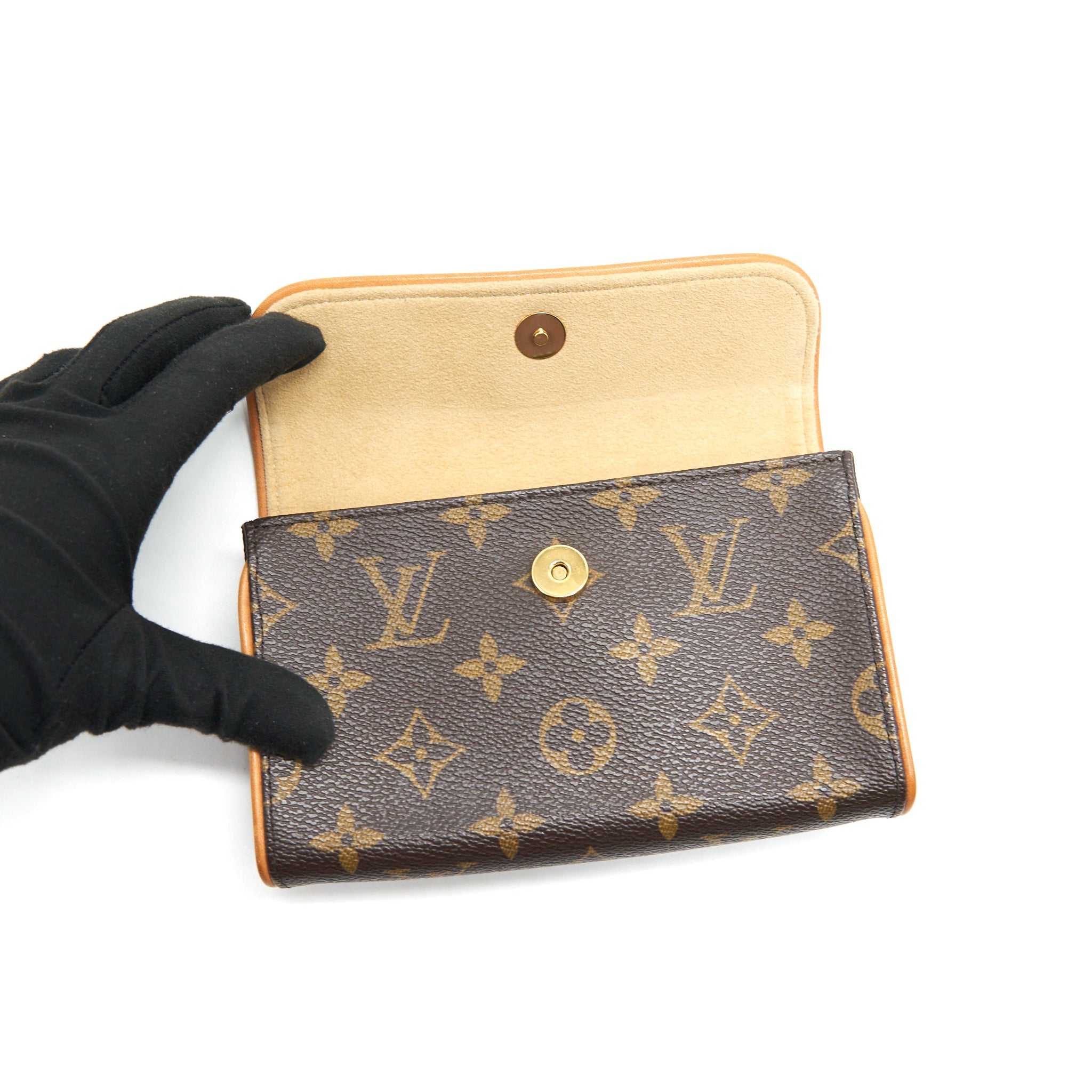 LOUIS VUITTON VINTAGE FLORENTINE MONOGRAM CANVAS BELT BAG