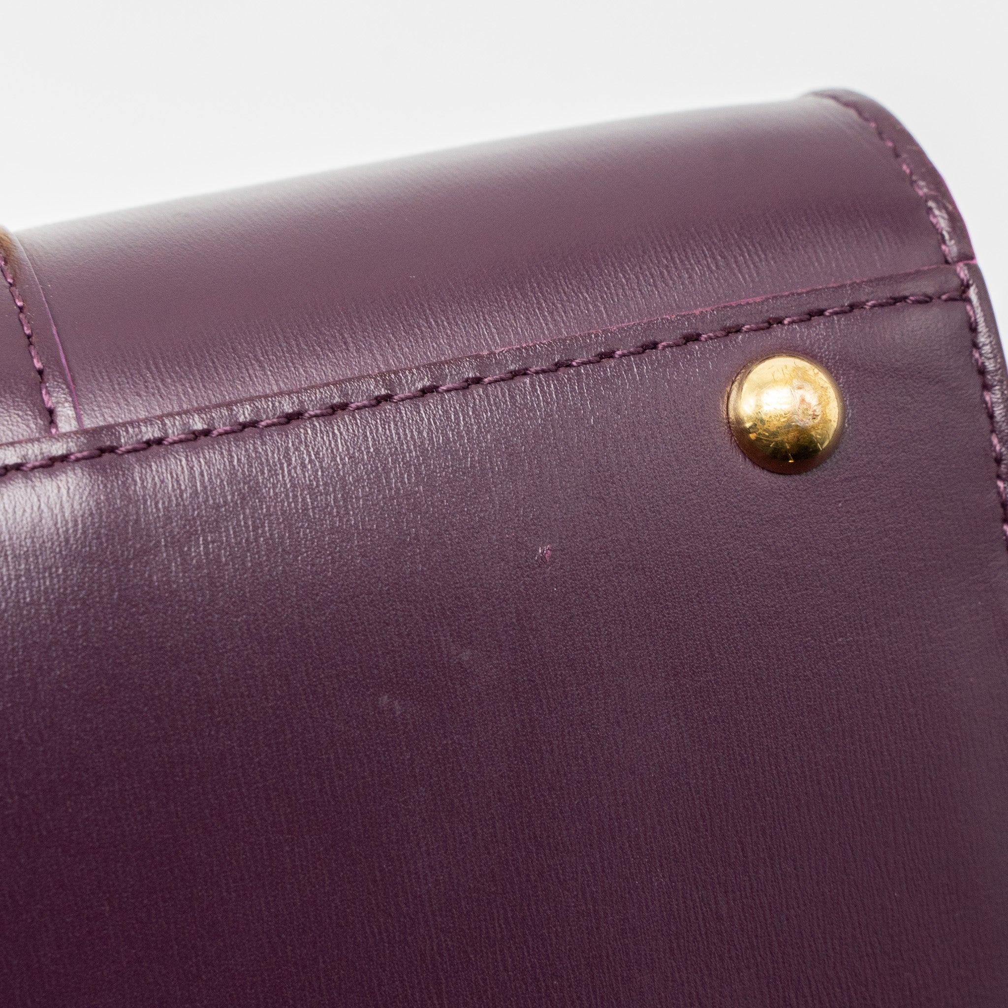 DELVAUX MINI BRILLIANT BOX CALFSKIN PURPLE GHW