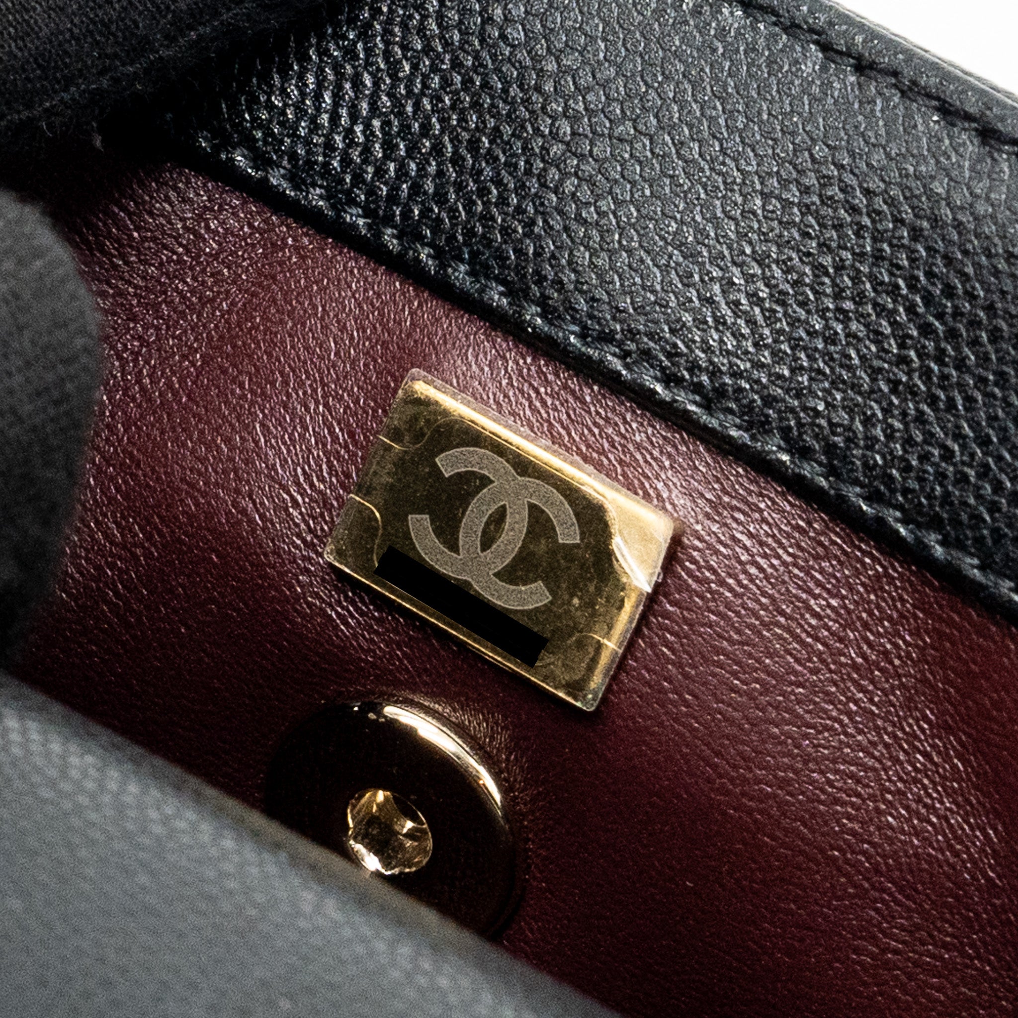CHANEL SMALL COCO HANDLE CAVIAR BLACK LGHW (MICROCHIP)