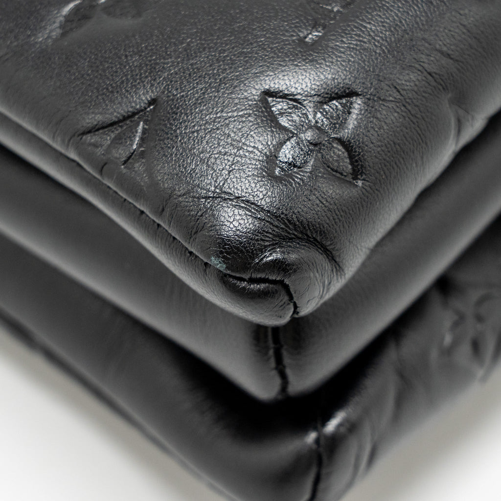 LOUIS VUITTON COUSSIN PM LAMBSKIN BLACK GHW