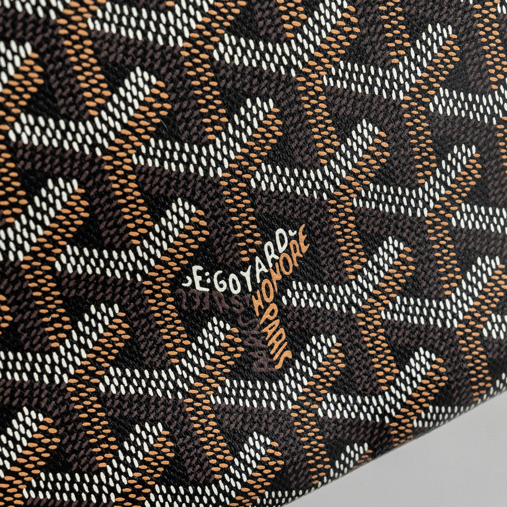 GOYARD ARTOIS MM TOTE GOYARDINE CANVAS BLACK / TAN SHW
