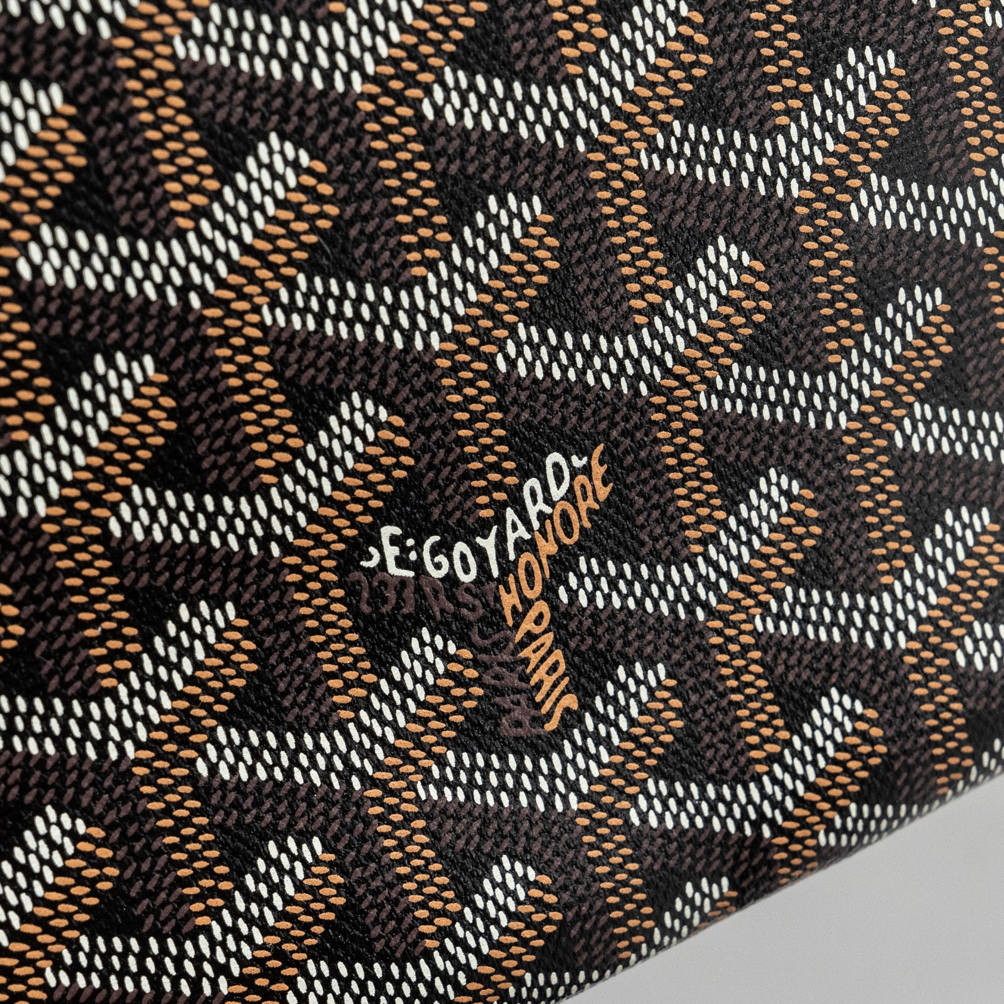 GOYARD ARTOIS MM TOTE GOYARDINE CANVAS BLACK / TAN SHW