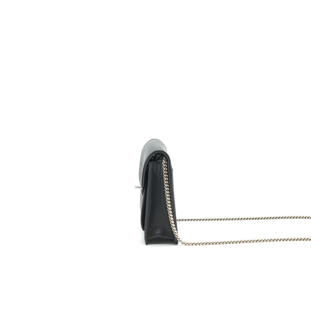 LOUIS VUITTON THE MY LOCKME CHAIN CROSSBODY BAG BLACK