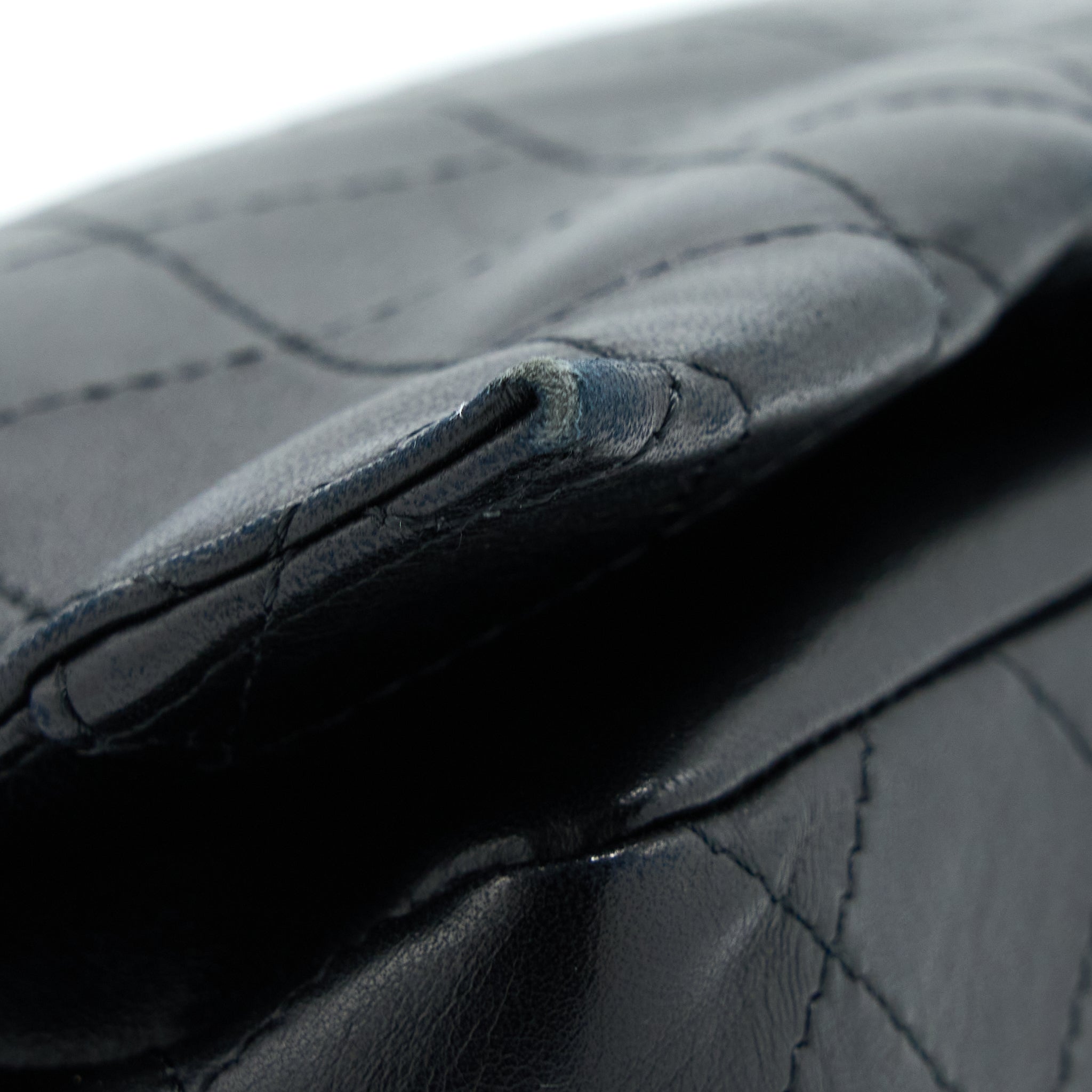CHANEL QUILTED FLAP BAG LAMBSKIN BLACK SHW