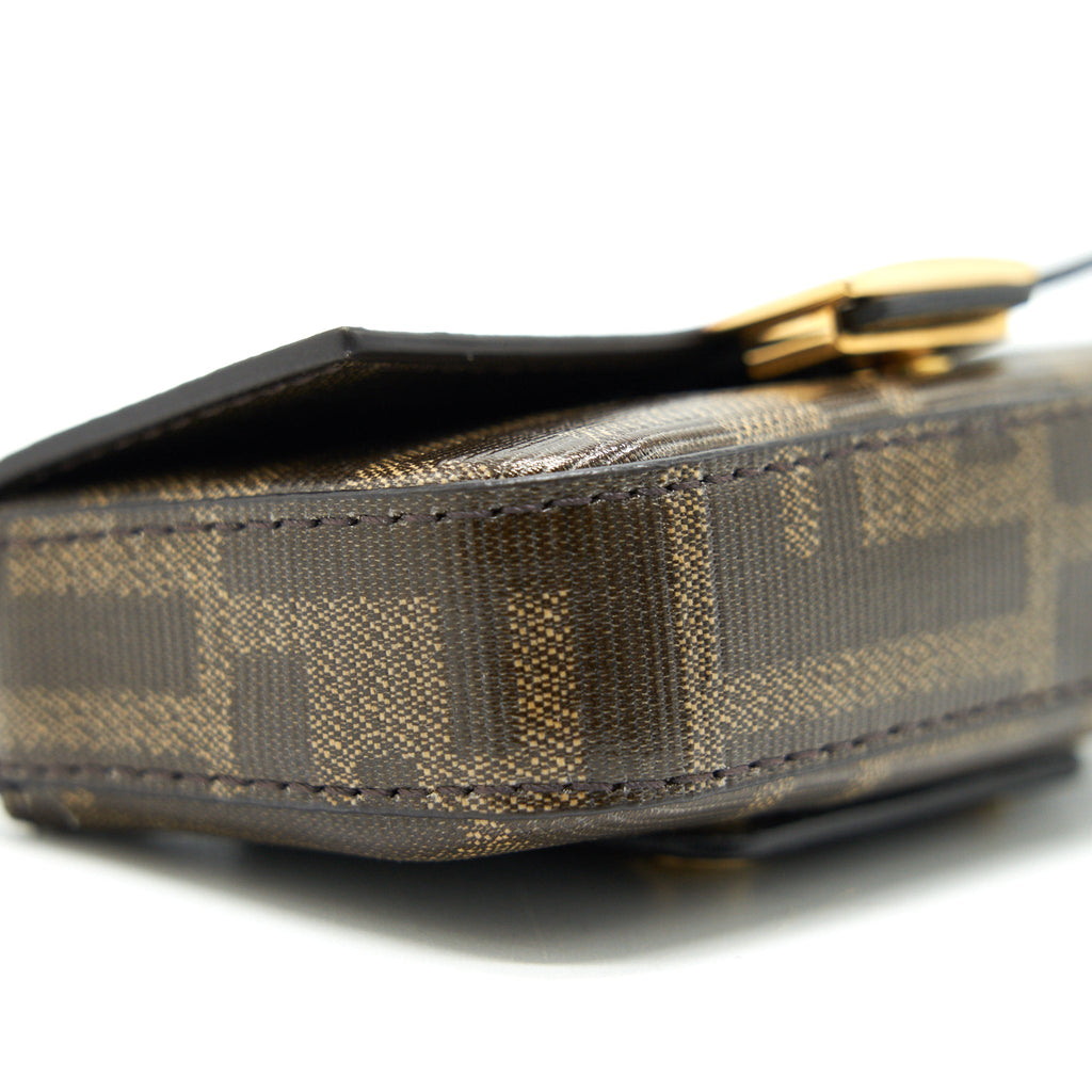 FENDI ICONIC CANVAS BELT WITH MINI BAG