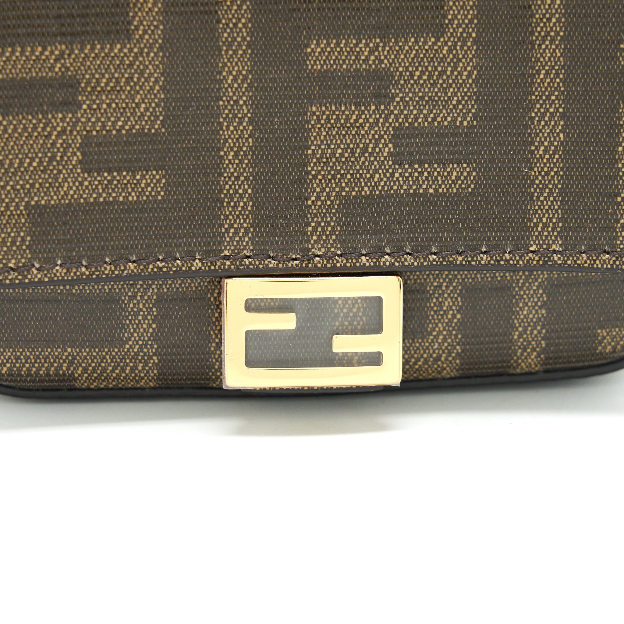 FENDI ICONIC CANVAS BELT WITH MINI BAG