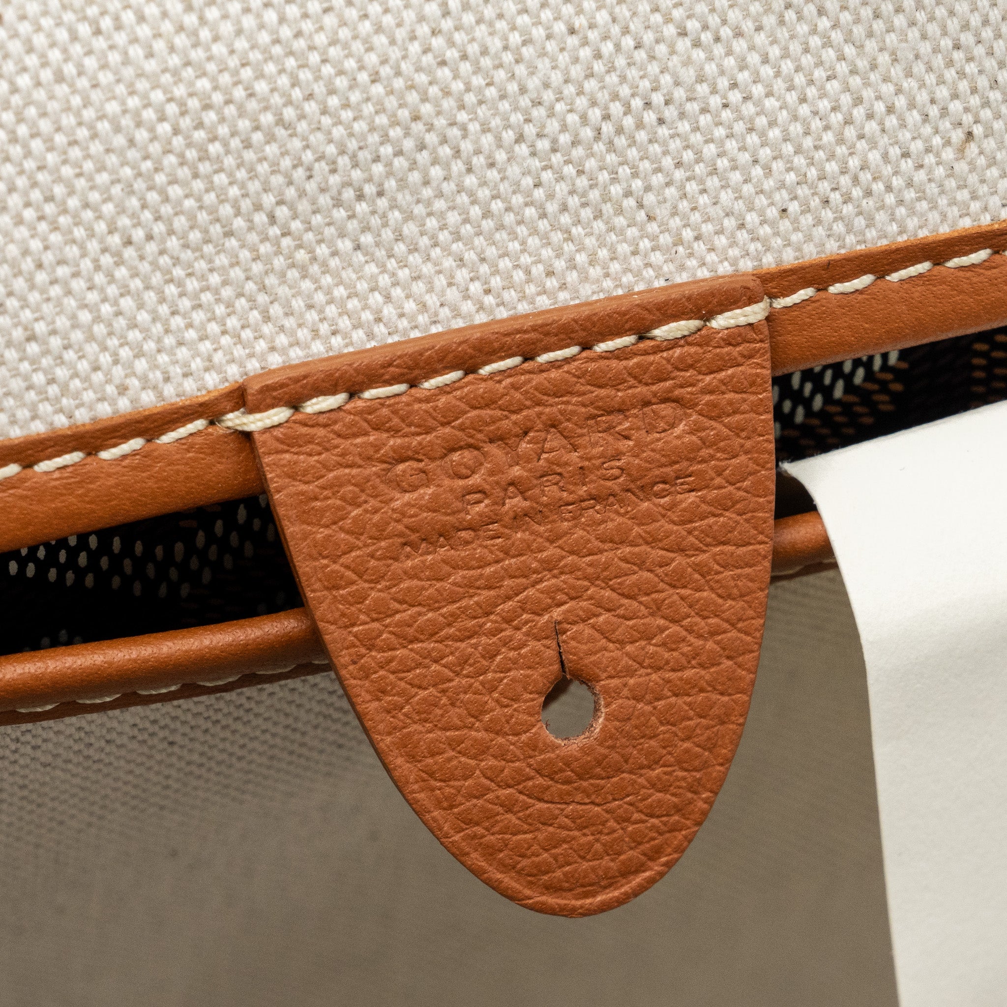 GOYARD ARTOIS MM TOTE GOYARDINE CANVAS BLACK / TAN SHW