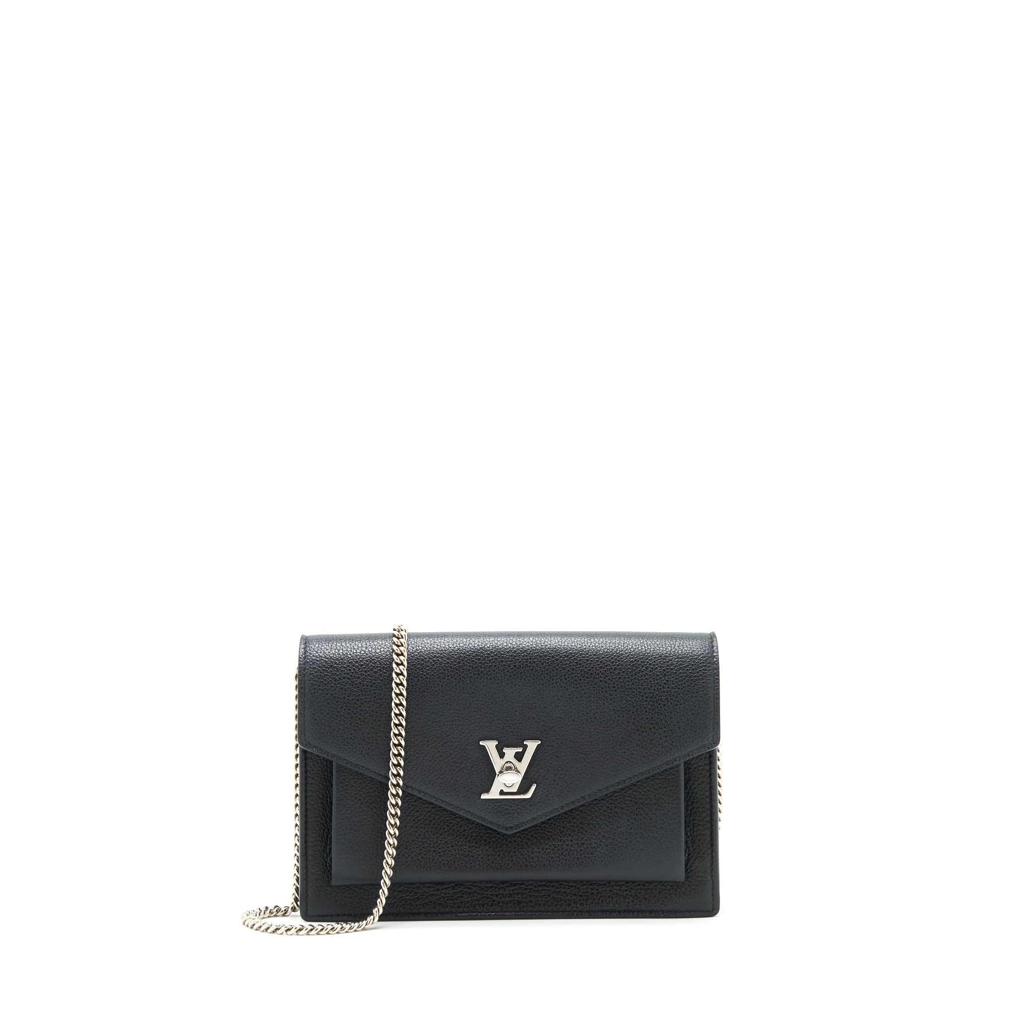 LOUIS VUITTON THE MY LOCKME CHAIN CROSSBODY BAG BLACK