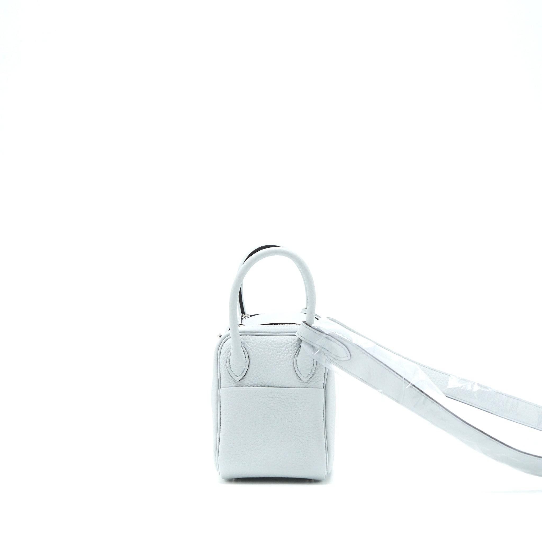 HERMES MINI LINDY CLEMENCE BLUE PALE SHW