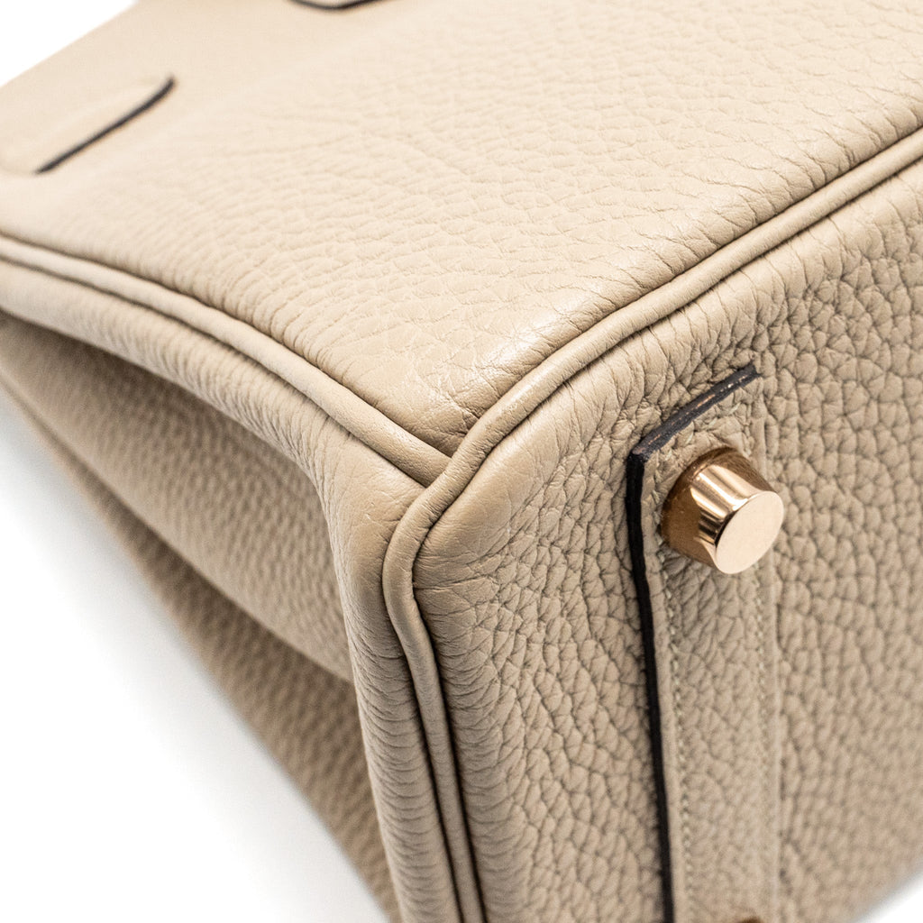 HERMES BIRKIN 25 TOGO 81 GRIS TOURTERELLE RGHW
