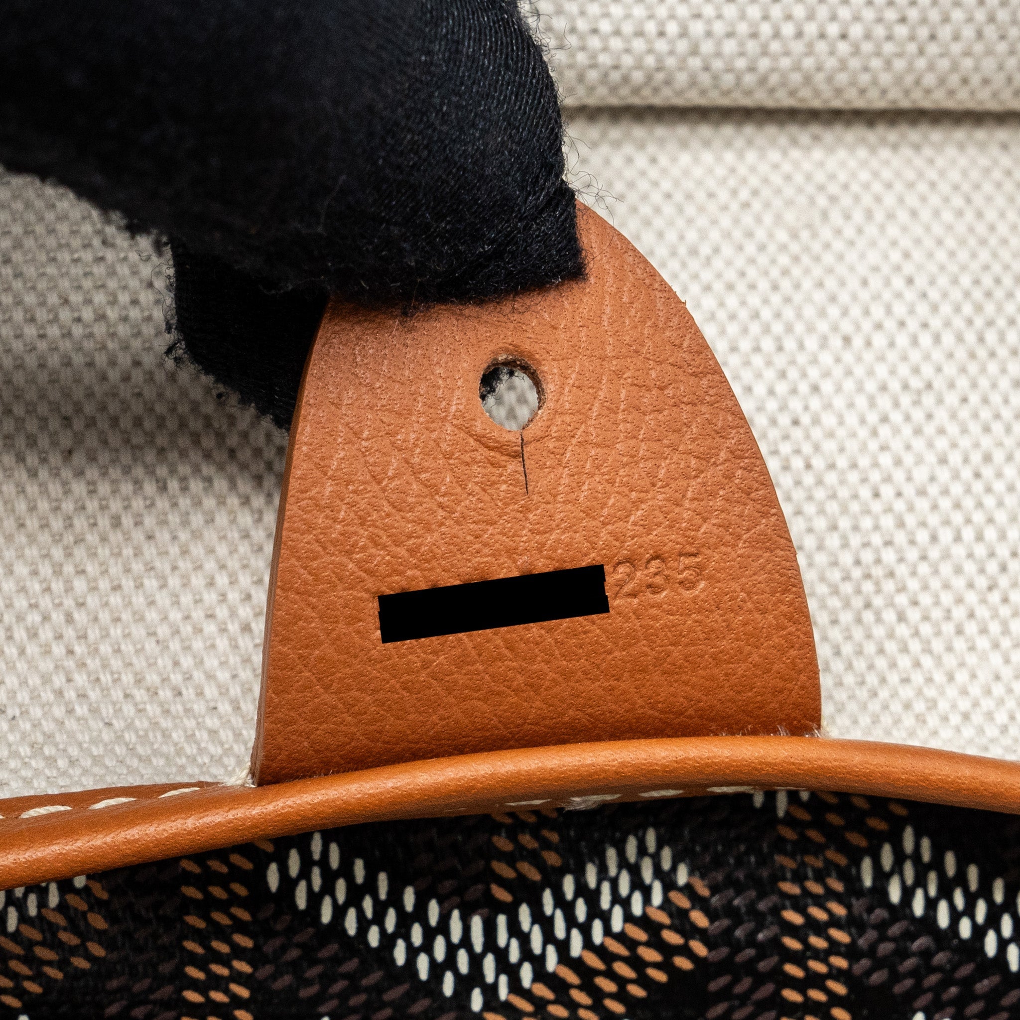 GOYARD ARTOIS MM TOTE GOYARDINE CANVAS BLACK / TAN SHW